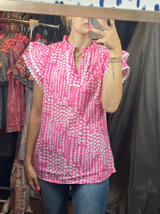 Pink picnic top