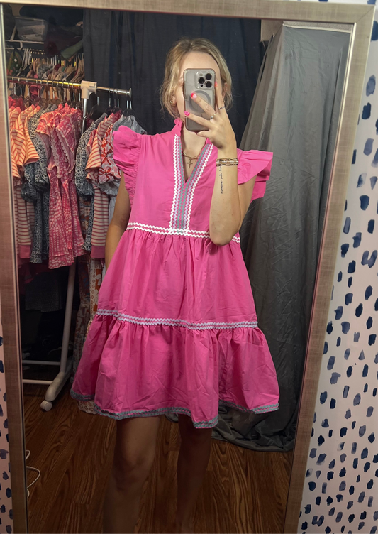 Pop of Pink dress