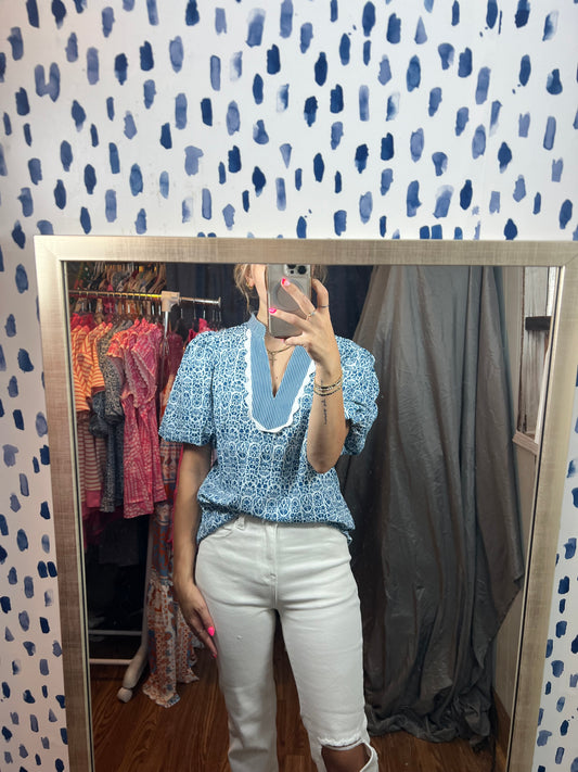 Paradise blue top