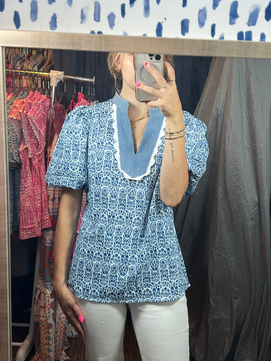 Paradise blue top